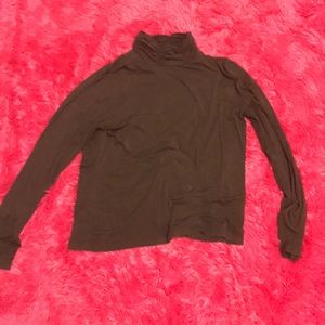 Brown turtle neck